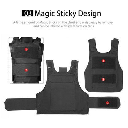 Adjustable outdoor vest lightweight vest with Magic Sticky waistband design, quick on and off, fits the body shape