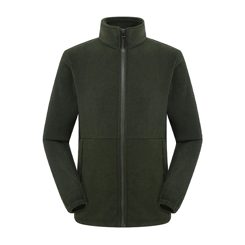 Herr/Dam Fleecejacka Vinter 2026 – Anpassningsbar Tryck Vandring Camping Outdoor S–4XL 6 Färger