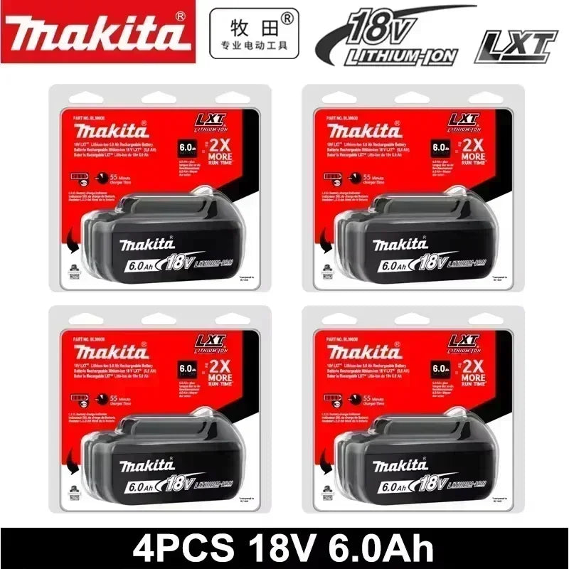Makita 18V 6.0Ah batteri med laddare för Makita 18V elverktyg