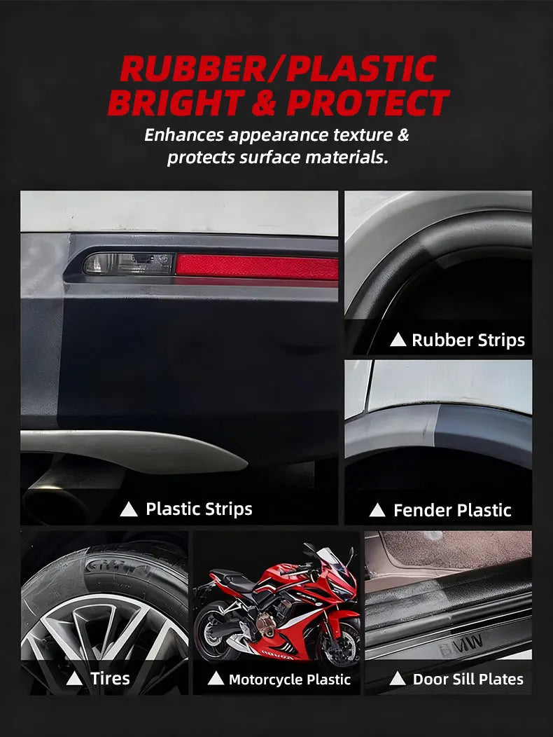 150g Tire Shine & Retread Wax - Durable Anti-Aging Gloss Enhancer for Car Tires, Blackening Care Agent