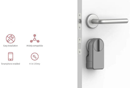 CDOK A1Pro Tuya Bluetooth Smart Lock Is Installed on the Traditional Door Lock Manual Knob to Achieve Smart Unlocking