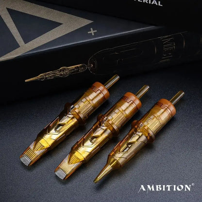 Ambition Glory Tattoo Cartridge Mix Needle 0.25mm 0.3mm 0.35mm Round Liner Shader Magnum Tattoo Needles 1rl 3rl 5rl 7rm 9rm 13rm