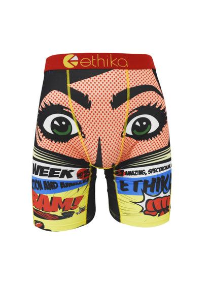ETHIKA Herrboxers – Andningsbar Mesh-kil, Tryckta Mönster, Plus Size S–3XL