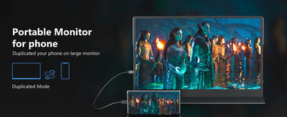 Amoudo portable monitors 15.6 inches 1920*1080P FHD, portable laptop computer extension screen, IPS screen, Monitor for laptop computer portable/PC/Telephone