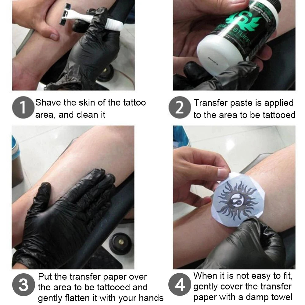 Professional Tattoo Stencil Magic Gel 250/120/30ML Thermal Copier Tattoo Transfer Stuff Solution Cream Tattoo Transfer Set