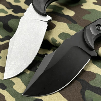 Multi-Purpose Fixed-Blade Knife, 5Cr13MoV Steel Nylon Fiber Handle with Sheath – Great for Jungle Survival and Outdoor Camping