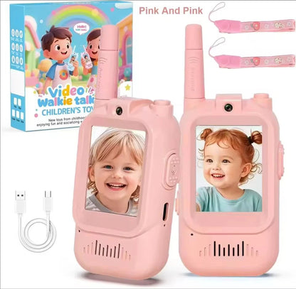 Walkie talkies för barn – uppladdningsbart 2-pack för lek och äventyr