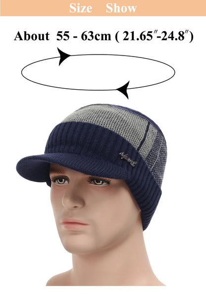 Winter Hats Skullies Beanies Hat Men Winter Beanies For Women Wool Scarf Caps Balaclava Mask Gorras Bonnet Knitted Hat