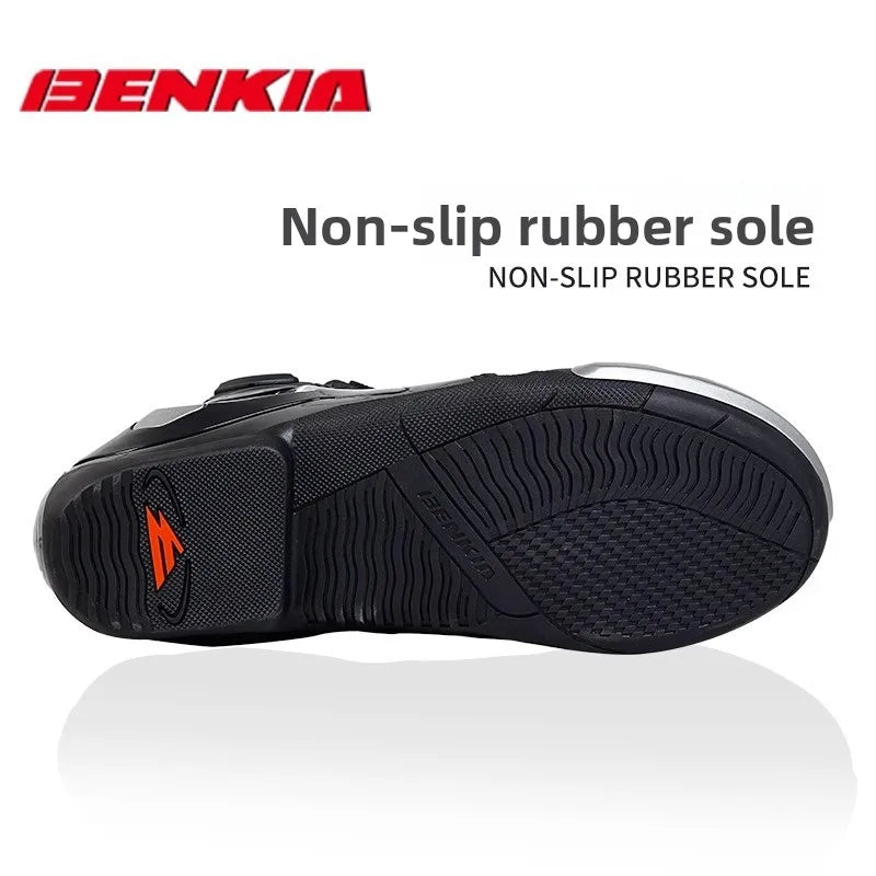 BENKIA Korta Motorcykelstövlar för Rally och Racing