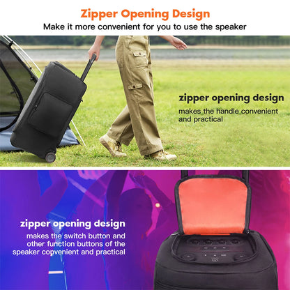 Speaker Dust Cover Waterproof Speaker Protective Cover Double-Sided Storage Bag for JBL PARTYBOX 310/320/110/120/520/710/1000