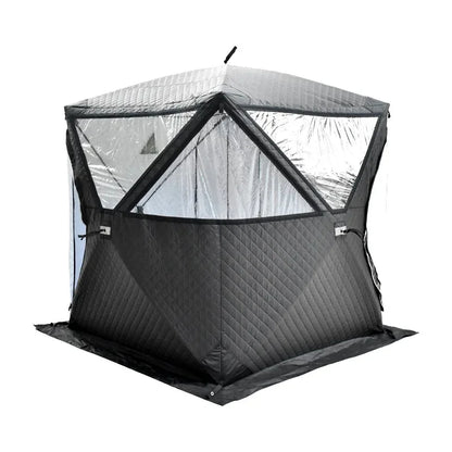 Winter Outdoor Pop Up Windproof Thickened Cold Resistant Sauna Room Portable Square Large Ice Fishing House Tent