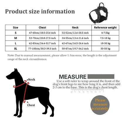 Justerbar Hundsele med Reflex – Andningsbar Oxford-väst, No-Pull, S–XL, 8 Färger