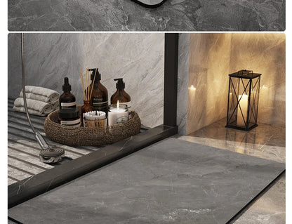 Bathroom Carpet Home Decoration Bath Absorbent Marbling Floor Mat Toilet Rug Doormat Non-slip Foot Mats Alfombra De Baño 양탄자