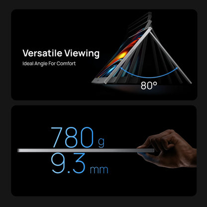 ARZOPA 16.1 inch 1920×1080 Portable Monitor HDR10 60HZ 100% SRGB External Second Screen for Laptop, PC, PS5, Mac, Xbox-Z1C Grey