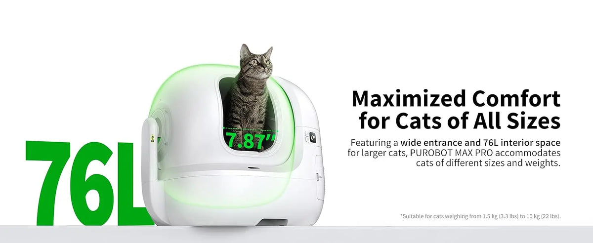PETKIT PUROBOT MAX PRO självrengörande kattlåda med kamera och appstyrning
