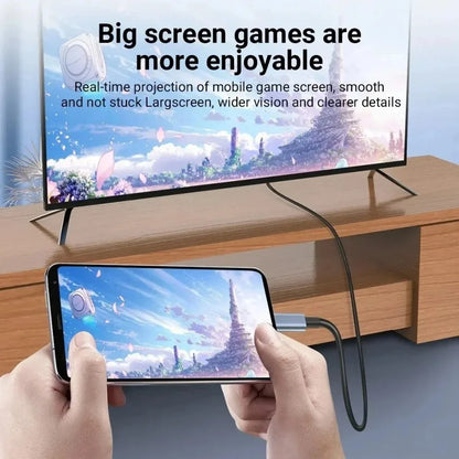 USB-C till HDMI-kabel 2 m – välj 4K 30 Hz eller 60 Hz