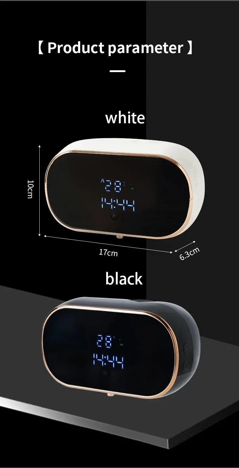 Automatic Foam Soap Dispensers for Bathroom Smart Washing Hand Machine with USB Charging Two Colors with ABS Material