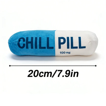 Pet Pill Indestructible Plush Capsule Dog Play Toy With Squeaker Safe Dog Tough Puppy Supplie Toys Resistant Dogs Tooth Chew Toy