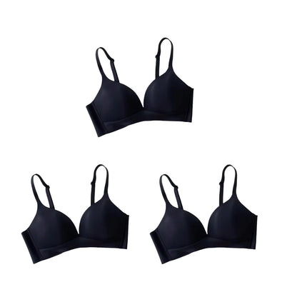Fenlandwell bygelfri bh dam 3-pack – djup V-ringning och fasta kupor