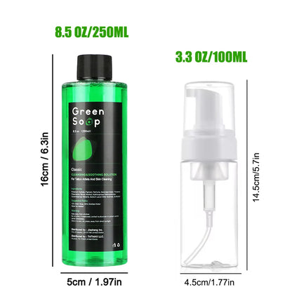 30ml 250ml 500ml Tattoo Green Soap/ Tattoos  Cleaning Supplies