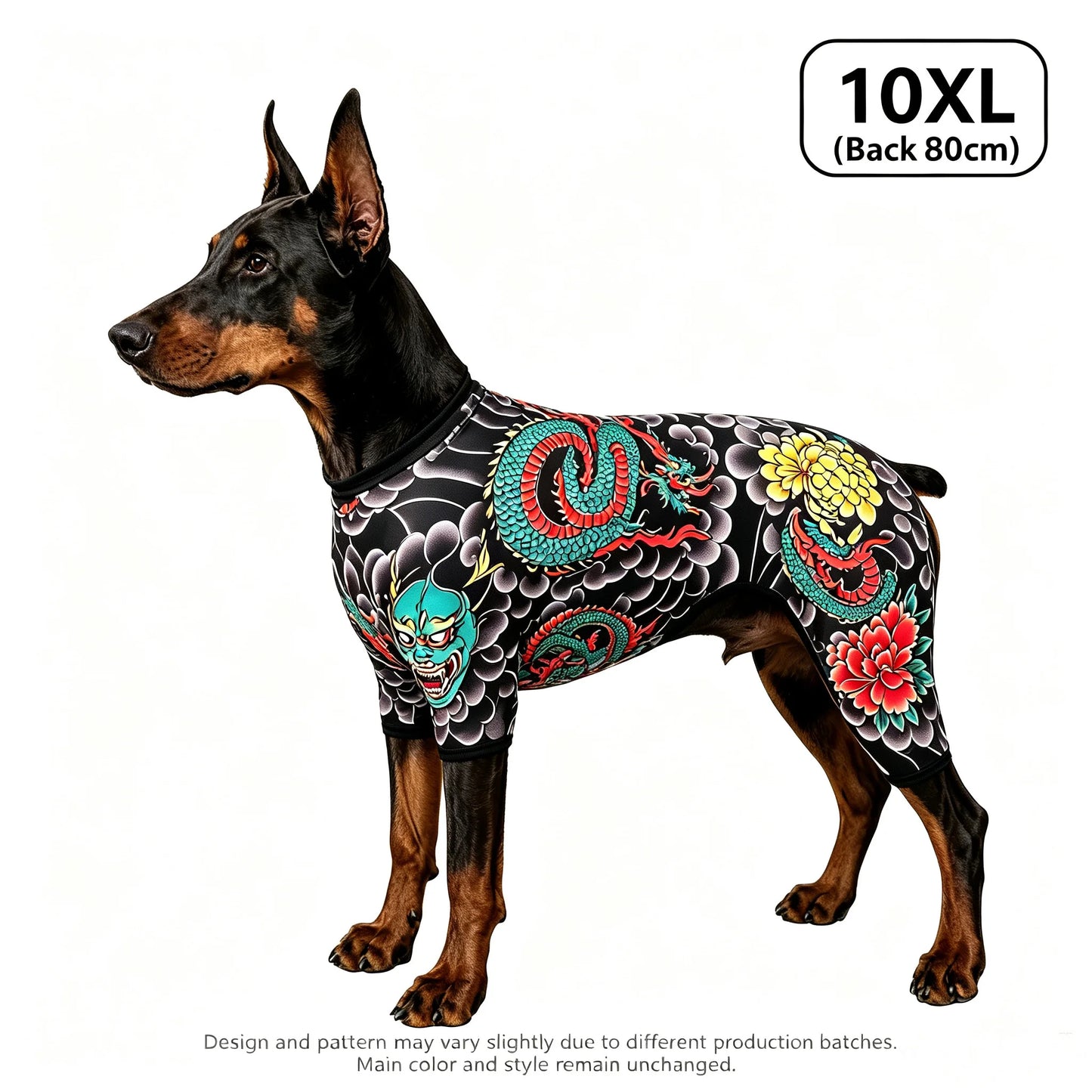 Streetwear Pet Tattoo Suit 4-Way Stretch Full Body Clothes S-10XL Comfortable Dog Cat Costume for Small to Large Pets