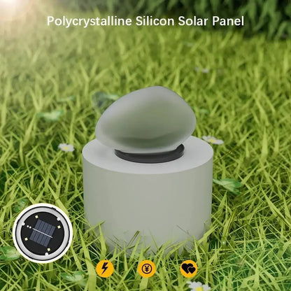 IWP Solcells Stenlampa Frostad – IP65 4 LED 6–8h Ljustid Automatisk Dag/Natt Trädgård Gräsmatta Vit Varmvit Färgad