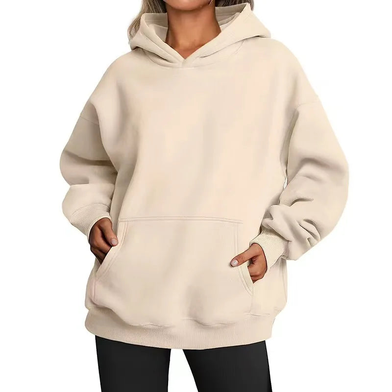 New Women Casual Hoodies Men and Women Fleece Warm Hoodies Spring Autumn Pullovers Fashion Multiple Colour Oversized Sweatshirts