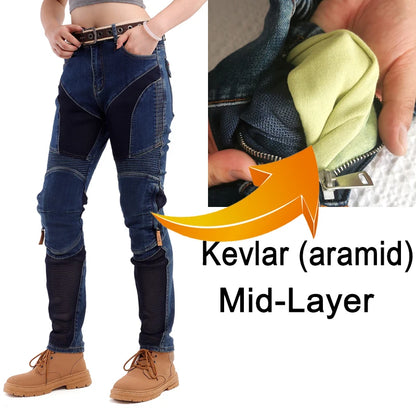 MC-byxor för dam i polyester och bomull – XS–5XL