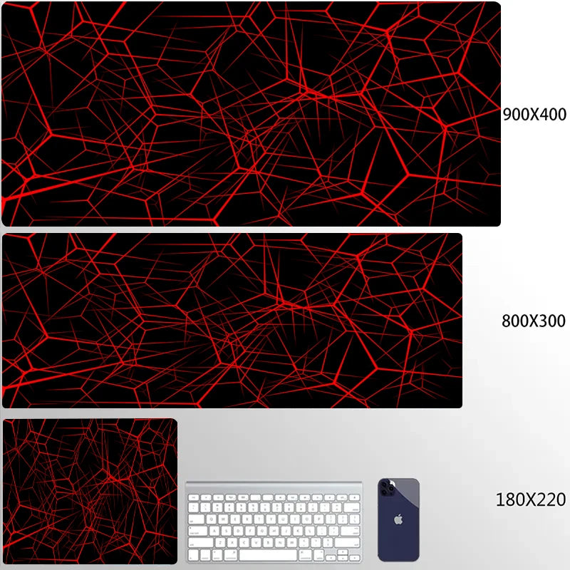 900x400 Geometric Art Large Gaming Mouse Pad Gamer Big Mouse Mat Computer Gaming Locking Edge MousePad Keyboard Desk Mice Pads