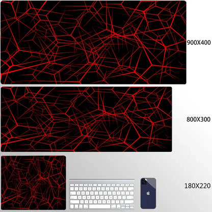 900x400 Geometric Art Large Gaming Mouse Pad Gamer Big Mouse Mat Computer Gaming Locking Edge MousePad Keyboard Desk Mice Pads