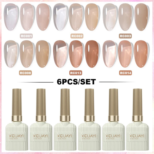 XEIJAYI 6-pack 15 ml gel-nagellackset