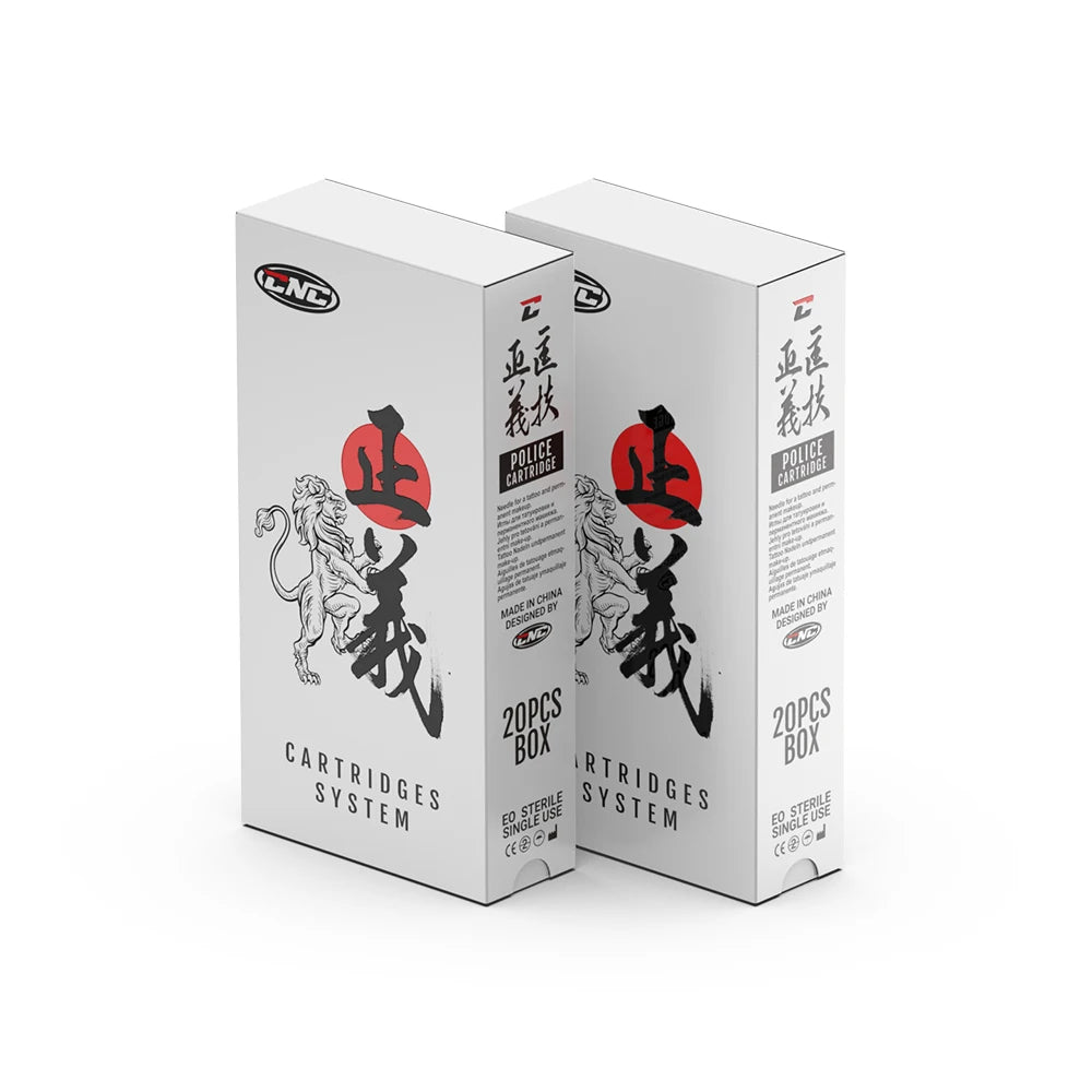 CNC 20PCS Tattoo Cartridges 0.3/0.35mm Red RL/RM Needles Disposable With Membrane Sterilized Safety For Machine Tattooist Supply