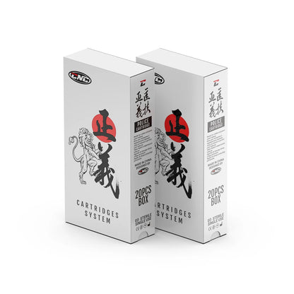 CNC 20PCS Tattoo Cartridges 0.3/0.35mm Red RL/RM Needles Disposable With Membrane Sterilized Safety For Machine Tattooist Supply