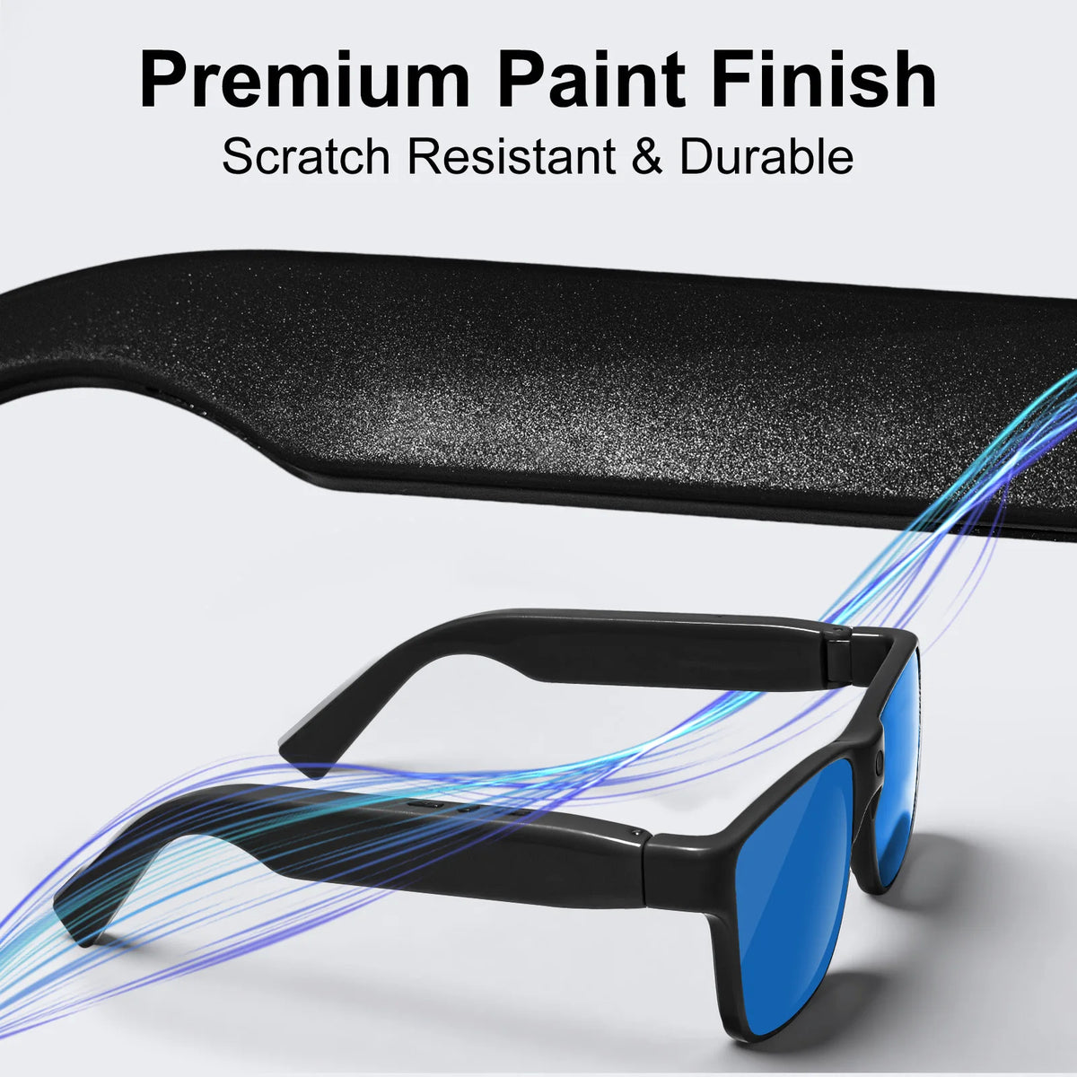 Intelligent AI Sunglasses HD with 800W Pixel Shooting and Camera for Recording Bluetooth Music Calling Outdoor Sports Shooting
