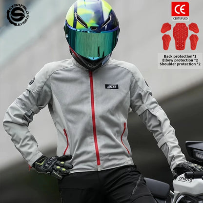 SFK Motorcykeljacka Herr Körupplevelse Vår&Sommar Mesh Andningsbar