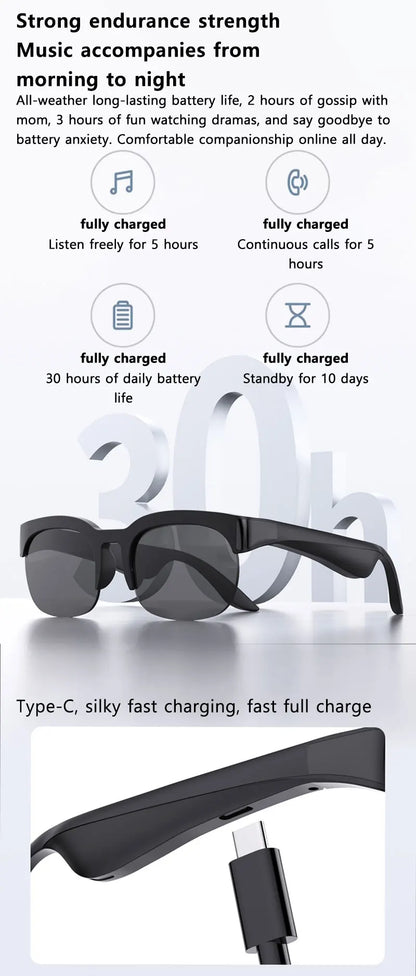 Lenovo AI Smart Glasses AI Translation HD Hands-Free Calling AI Chat Logging Music Playback 8K Smart Sunglasses NEW