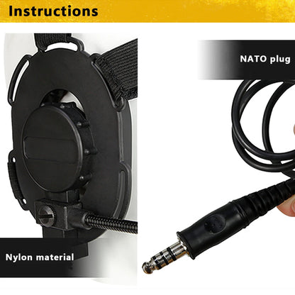 Tactical Outdoor Shooting Communication Headphone Bowman Elite II Headset U94 PTT For Kenwood Baofeng UV-5R Radio Accessory