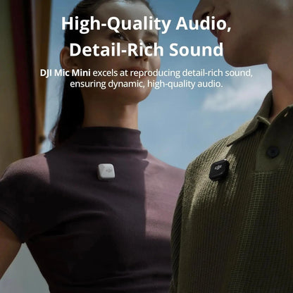 DJI Mic Mini trådlös streamingmikrofon för mobil – brusreducering och flera set