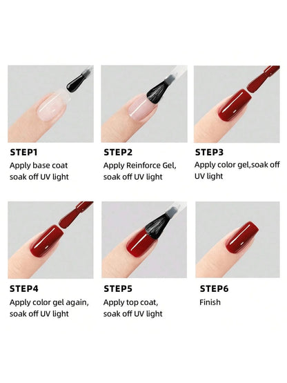 1Pc 15ml Reinforce Gel Nail Gel Multifunctional Clear Gel Nail Polish Nail Strengthener Gel Nail Extension Hard Gel Builder For