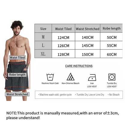 YOMDID Men Soft Wearable Bath Towel With Pocket Bathrobes Shower Wrap Sauna Gym Swimming Holiday Spa Beach Towel Toalla De Playa