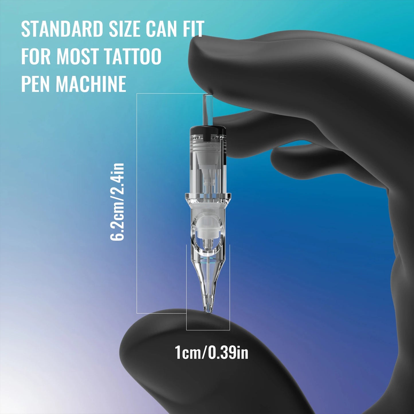 50/20PCS MIX Tattoo Cartridge Needles Individual Package Disposable Sterile Transparent Tattoo Needles  for Tattoo Pen Machine