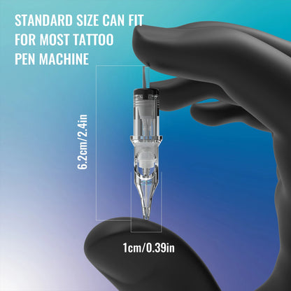 50/20PCS MIX Tattoo Cartridge Needles Individual Package Disposable Sterile Transparent Tattoo Needles  for Tattoo Pen Machine