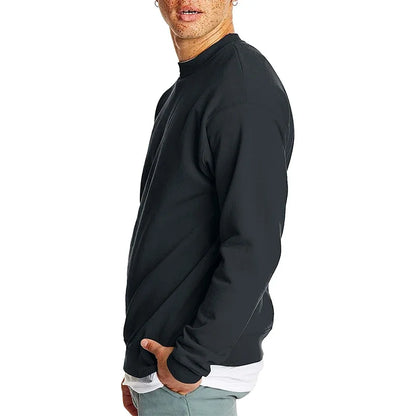 Men's Fashionable Thin Solid Color Pullover Hoodie for Autumn Casual Street Style Ideal Wear
