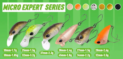 Kingdom Micro Expert Fishing Lure 2.3g 37mm Jointed Floating Minnow Artificial Hard Bait Swimbait Topwater Crankbait Trout Lure