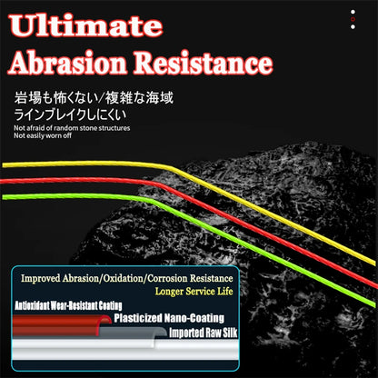 NEW Japan Original Xbraid Upgrade X8 Never Fade Multicolor Multifilament Line Fishing 1000M/500M/300M for Carp Bass Fishing Line