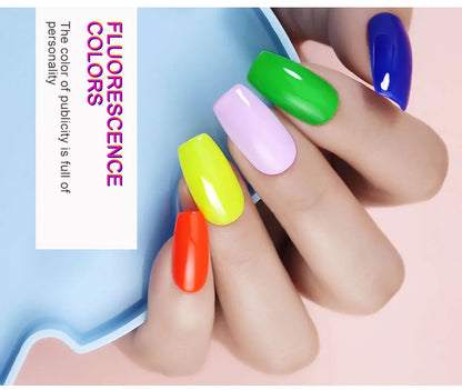 Clou Beaute Gel Nail Polish Neon Brown Royal Blue Red Green Pastal Nude Nail Art Varnishes Gel Lacquer Top Coat UV Gel Nail