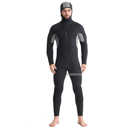 1,5mm Neopren Våtdräkt Herr – Helkropp, Långa Ärmar, Dykning & Surfing, M–XXXL