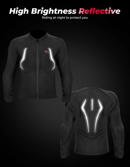 Motorcycle Riding Jacket Summer Breathable Men Women with 7Pcs Set CE Protective Gear Soft Mesh Body Protector Moto  Equipment