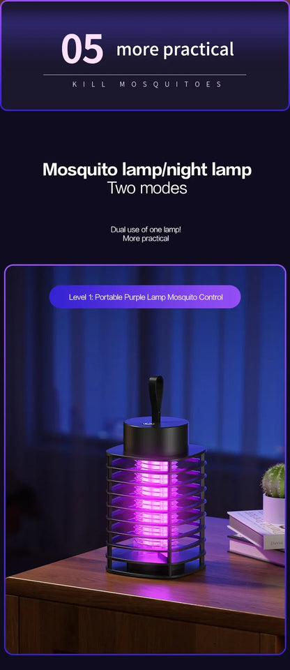 Mosquito Killer Lamp LED Bug Zappers Indoor Mosquito Zappers Fly Zappers Light Trap for Home Kitchen Backyard Garden Camping Pat