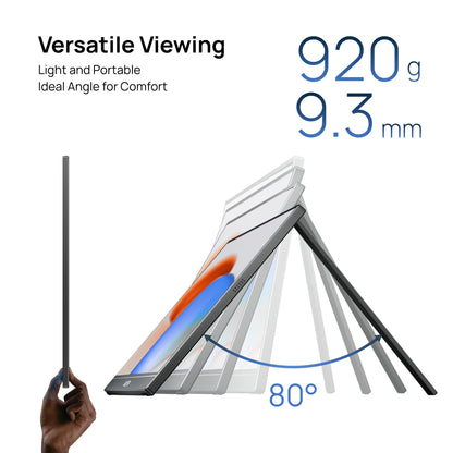 ARZOPA A1M Portabel Skärm 17,3" 1080P IPS – 100% sRGB HDR10 60Hz Inbyggt Stativ Dubbla Högtalare Aluminium USB-C HDMI